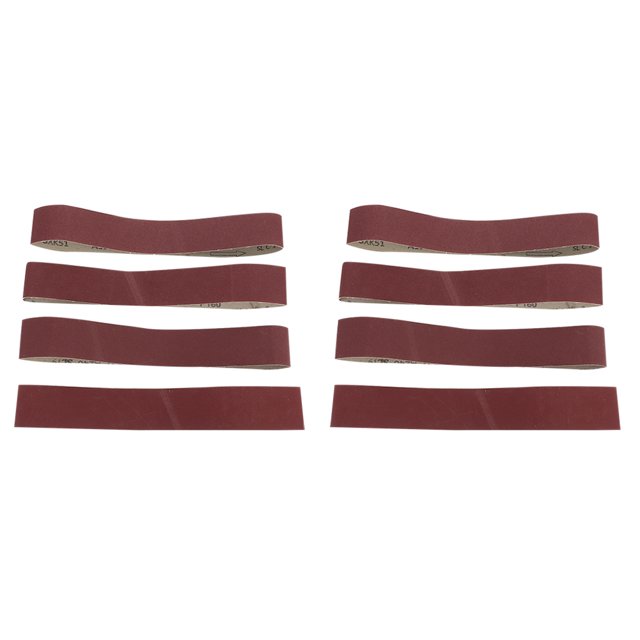 10 bandas de lijado de 27 x 2 pulgadas, 686 x 50 mm, lijadora, banda abrasiva para madera, metal blando (150 #)