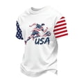 thumbnail image 2 of USA Soccer Jersey for Men, 2026 USA Soccer Short Sleeve United States Team Fan International Football Shirt, Retro Streetwear Crewneck Top, 2 of 8