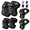 Black, variant on WLGJL Kids Youth Knee and Elbow Pads Protective Gear Set for Roller Skates Cycling Skateboarding Scooter Sports