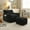 Black, variant on Jopath Giant Bean Bag Chair,Giant Plush Bean Bag Chair For Adults With Armrests And Footstool,Cozy Fluffy Cloud Mini Couch For Living Room, Bedroom & Dorm Pink