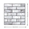 thumbnail image 3 of Iuhan Simulation Wall Stickers, Self-Adhesive Peel and Stick PVC Tile Decals, 10-Pack 30x30cm Waterproof Kitchen Backsplash Bathroom Wall Decor, 3 of 6