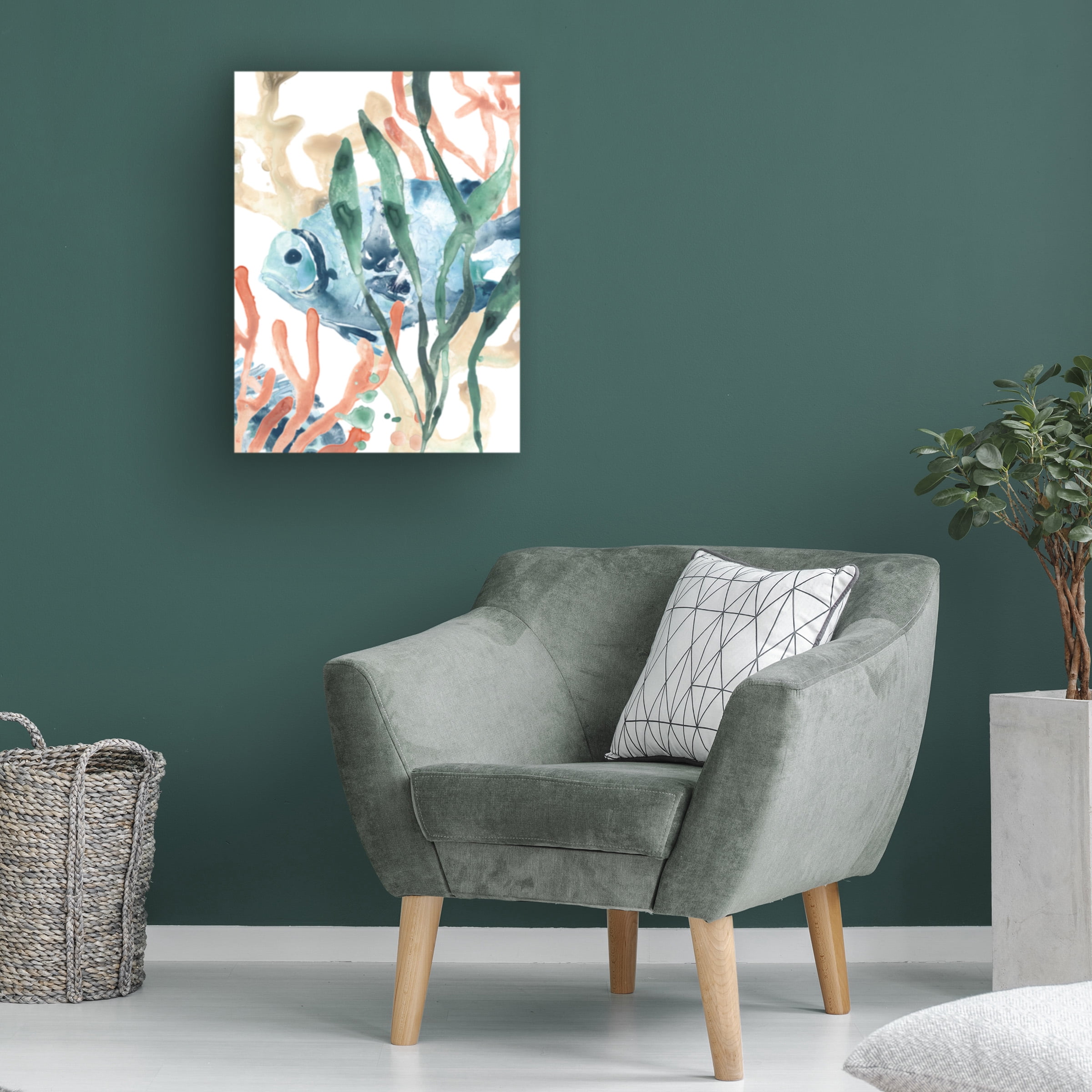 June Erica Vess 'In the Kelp II' Canvas Art