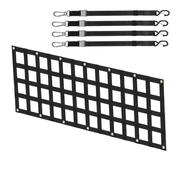 Truck Tailgate Net 60x18 - Heavy Duty Pickup Truck Bed Net for Cargo, 600lb Capacity, Full Size Trucks, Securing Kayaks, Lumber, Motorcycles