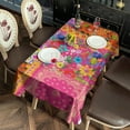 thumbnail image 2 of Rectangle Boho Patchwork Waterproof Tablecloth 60×120 Inch,Bohemian Style Stitching Colorful Floral Vintage Reusable Indoor/Outdoor Durable Table Cover for Party Kitchen Dinner Room Decor, 2 of 6