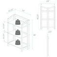 thumbnail image 5 of Stratford 3-Shelf Folding Bookcase-Espresso, 5 of 5