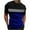 Blue, variant on Maean Mens Short Sleeve Shirts Summer Color Block Trendy Tee for Men Causal Workout Gym Running Tshirts
