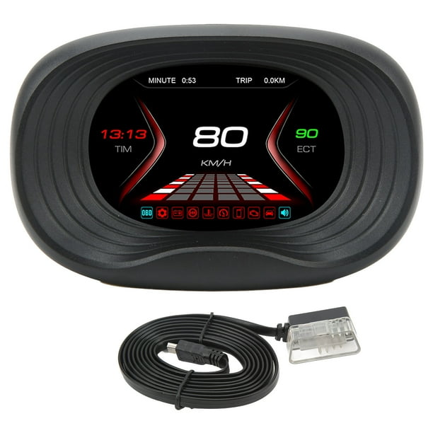 OBD HUD Digital Meter Temperature Speed Mileage Pressure Display Auto