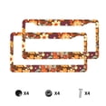 thumbnail image 3 of A Pair Of License Plate Frame Sunscreen Corrosion Resistant Rust 12.3×6.3in With Accessories Suitable For Any Car Groovy Flowers, 3 of 8