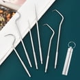 thumbnail image 3 of Ensemble de Cure-Dents Réutilisables Écologiques en Acier Inoxydable 304 et Aluminium - Conception Longue de 3 Pcs avec Étui de Rangement Portable pour Soins Buccaux, Outils de Nettoyage Dentaire Durables et Antirouille, Plusieurs Options Offertes, 3 of 5