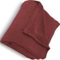 thumbnail image 5 of Sun Yin Thermal Cotton Full/Queen Bed Blanket in Burgundy, 5 of 5