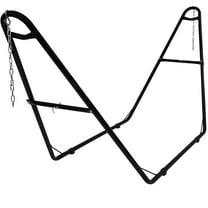 Universal Double Hammock Stand Only - 550-Pound Capacity - Heavy-Duty Hammock Stand for Outside - Fits 9 to 14 Foot Hammocks - Black