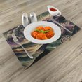 thumbnail image 2 of Ambesonne Boho Place Mats Set of 4, Dreamy Wilderness Mountains, Standard Size, Pale Lilac Reseda Green, 2 of 5
