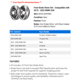 thumbnail image 2 of Front Brake Rotor Set - Compatible with 2019 - 2022 BMW 330i 2020 2021, 2 of 2