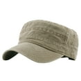 thumbnail image 4 of Outdoor Solid Denim Hat Cotton Soldier Unisex Casual Fashion Flat Visor Cap Baseball Caps Cozy Green - One Size, 4 of 8