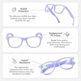 thumbnail image 2 of Clear Lens Non-Prescription Retro Nerd Glasses for Men Women Costume Cosplay Pretend Fake Eyewear, 2 of 6