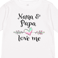 thumbnail image 4 of Inktastic Nana and Papa Love Me- Heart Grandchild Boys or Girls Long Sleeve Toddler T-Shirt, 4 of 5