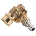 thumbnail image 1 of Swivel Brass Coupler Attachment Copper Joint Conversion Head 1/4 Inch Quick Connection Adaptor for Pressure Washer Nozzles, 1 of 8