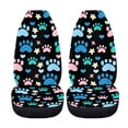 thumbnail image 5 of XYZCANDO Paw Print Car Accessories Waterproof Washable Car Seat Covers SUV Front Seats Auto Interior, Durable Soft Sedan Van, 5 of 10
