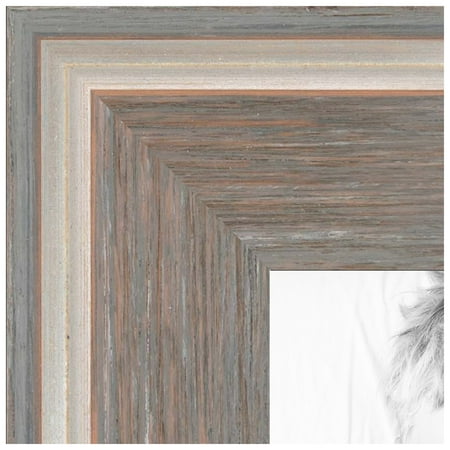 ArtToFrames 9x27 inch Contrast Light Grey Picture Frame, Gray Wood Poster Frame (4929)