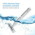 thumbnail image 3 of Yeacher Stainless Steel Safety Razor Traditional Men's Double Edge Shaving Razor Manual Beard Razor Shaving Tool, 3 of 6