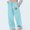 Blue, variant on WWV Women's Athletic Pants Sweatpants for Women Joggers Elastic High Waisted Lace up Pocket Casual Print Workout Trousers Wide Leg Oversized Fall Winter Comfortable Athletic,Gray