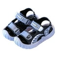 thumbnail image 4 of Caqnni Boys Girls Outdoor Sport Sandals,Kids Closed Toe Beach Sandals, Toddler Summer Shoes Casual Sandals Beach Shoes Boys Summer Sandals (Gray,7), 4 of 5