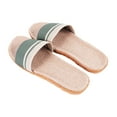 thumbnail image 4 of unbranded Pantuflas De Lino Beige Para Uso Interior Con Suela Antideslizante Y Sencillo Para Mujer, 4 of 7