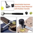 thumbnail image 4 of Juego de herramientas para guitarra y luthier Funnytek, 17 piezas, con martillo de goma con trastes, 4 of 7