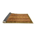 thumbnail image 2 of Ahgly Company Indoor Round Abstract Orange Modern Area Rugs, 6' Round, 2 of 4