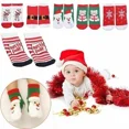 thumbnail image 3 of 1 par de calcetines de algodón de invierno para bebés y niños, calcetines para niños, Terry, copo de nieve, alce, Papá Noel, oso de Navidad, regalo, ropa barata, 3 of 5