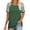 Green, variant on T Shirts for Women Plus Size Color Block Tops Loose Tunics Tee Short Sleeve Green