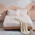 thumbnail image 4 of Sleep Zone Kids Printed Twin Bed Sheets Set 3-Piece - Super Soft & Cute Kids Sheet Set with Flat Sheet, Fitted Sheet, Pillowcase (Twin, Polka Dots Orange), 4 of 6