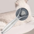 thumbnail image 4 of Cepillo autolimpiante para perros y gatos, masajeador de pelo, peine para mascotas gris, 4 of 9