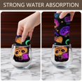 thumbnail image 6 of 6 Pcs Funny Kitchen Towels,Neon Halloween Pumpkin Pattern Microfiber Dish Towels,Kitchen Tea Towels,Kitchen Towel Set (18" X 26"), 6 of 7