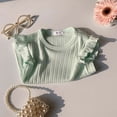thumbnail image 5 of Loopsun Kids Girls Summer Tops Solid Round Neck Blouses for Girls Daily Wear, 5 of 5