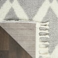 thumbnail image 4 of Nourison Diamond Trellis Shag DMT01 Gray/Ivory Indoor Area Rug - 7'10 x 10'6, 4 of 9