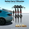 thumbnail image 5 of Miumaeov Bike Rack for Car,3-Bike Trunk Mount Rack Rear Bike Rack for SUV,Carbon Steel & Nylon Car 3-Bike Rack for Trunks/SUVs/Minivans, 5 of 9