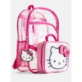 thumbnail image 2 of Sanrio Hello Kitty Girls Clear Backpack Set with Lunch Bag and Keychain, 3 Piece, 2 of 8