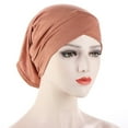 thumbnail image 3 of MSJUHEG Headbands for Women,Tie Headband,Wire Headband,Boho Bandeau,Thick Headbands for Women,Head Hat Cap Hair Cover Wrap Headwear Muslim Turban Cap Rose Gold One Size, 3 of 4