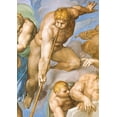 thumbnail image 2 of Michelangelo 11x14 White Modern Wood Framed Museum Art Print Titled - Detail From The Last Judgement (Resurrection Of The Dead), 2 of 4