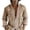 Khaki, variant on Men's Boho Floral Button Down Shirt Relaxed Long Sleeve Top Wedding Guest Outfit