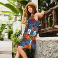 thumbnail image 2 of KLL colorful plaid Dinosaur Pattern Womens Summer Dresses 2025,Loose Round Neck Sleeveless Sundresses Tank Dresses with Pockets, 2 of 7