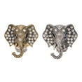 thumbnail image 1 of KAKOWELY 2PCS Rhinestone Car Fragrance Essential Oil Diffuser Elephant Pattern Air Vent Clip Car Aromatherapy Diffuser Car Interior Decoration (Golden Grey, Random Color Clip),1.38"X1.38"X0.98", 1 of 5