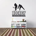 thumbnail image 3 of Hockey Is Figure Skating In A War Zone Quotes Quote Hockey Sport Inspirational Quotes Wall Sticker Vinyl Decal Home Decor For Home Room Living Room Bedroom Decoration Sticker Decal Size (40x40 inch), 3 of 3