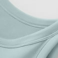 thumbnail image 7 of Ribbed Cotton Tank Top with Built in Bra for Women Shelf Bra Camisole Tops Workout Tops Cami Bra Padded Tank Top Sports Bras Mint Green L, 7 of 7