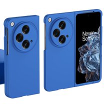 ELEHOLD for OnePlus Open Case Matte Frosted Hard PC Back Ultra Slim Thin Lightweight Shockproof Bumper All- Inclusive Lens Protective Skin Feel Anti-Scratch Back Cover Case for OnePlus Open - Blue