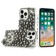 thumbnail image 2 of Xpm Compatible with Apple iPhone 14 Pro Max (6.7") Bling Crystal 3D Full Diamonds Jewelry Luxury Sparkle Rhinestone Glitter Hybrid [ Black ], 2 of 3