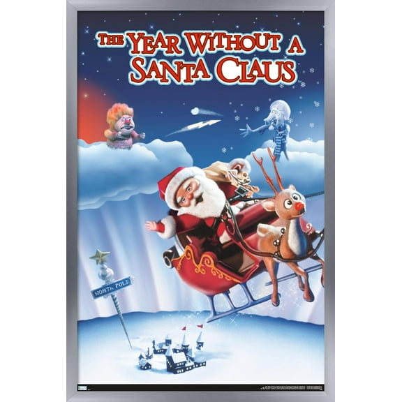 The Year Without A Santa Claus - One Sheet Wall Poster, 22.375" x 34", Framed