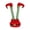 Red, variant on Christmas Elf Stuffed Legs Stuck Tree Topper Decorations -Xmas Holiday Indoor Outdoor Decor Party Ornaments