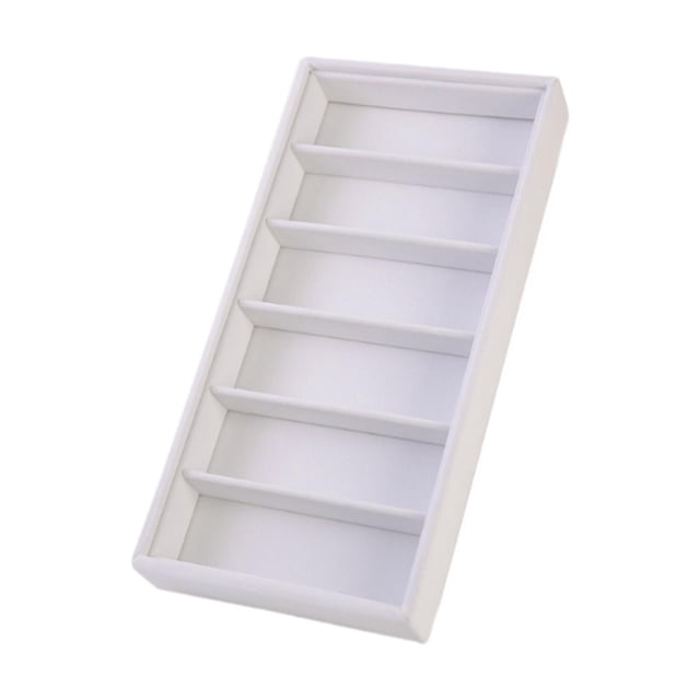 Tachiuwa Glasses Display Tray Eyeglasses Display Case Lightweight Eyewear Storage Box White
